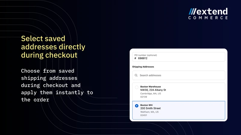 Extend B2B Address Book
