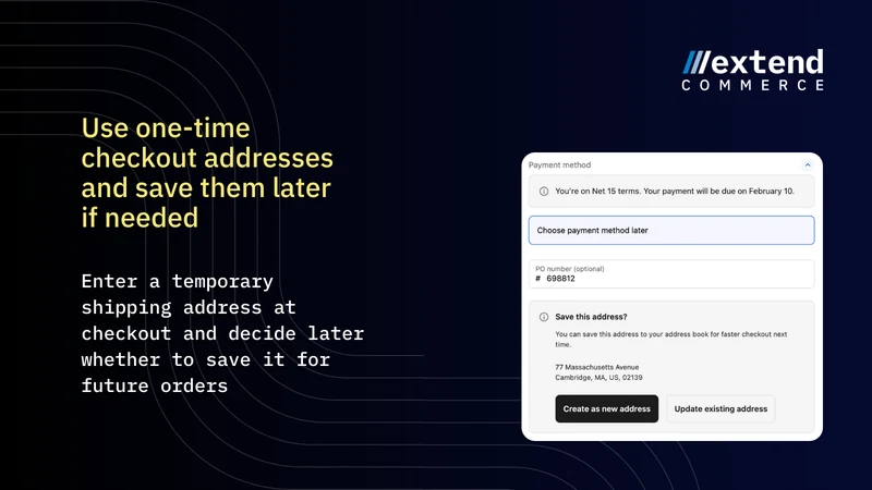 Extend B2B Address Book