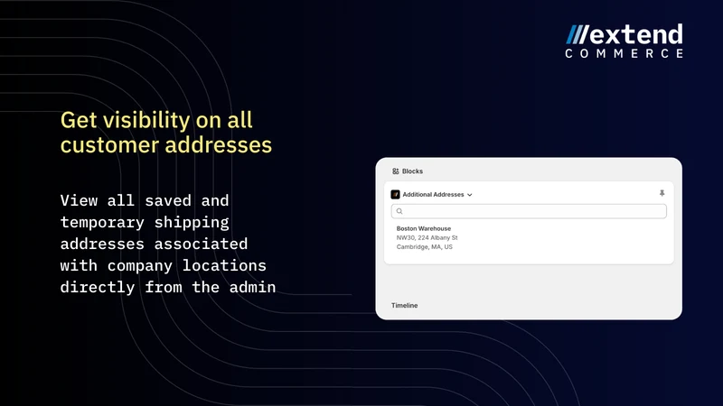 Extend B2B Address Book