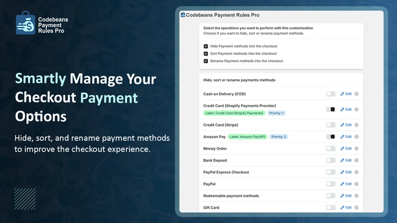 Codebeans Payment Rules Pro