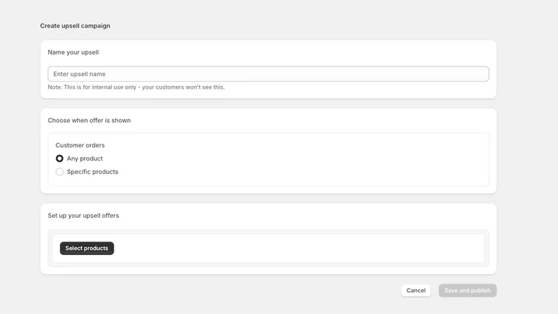 Profit Upsells ‑ Aft Checkout