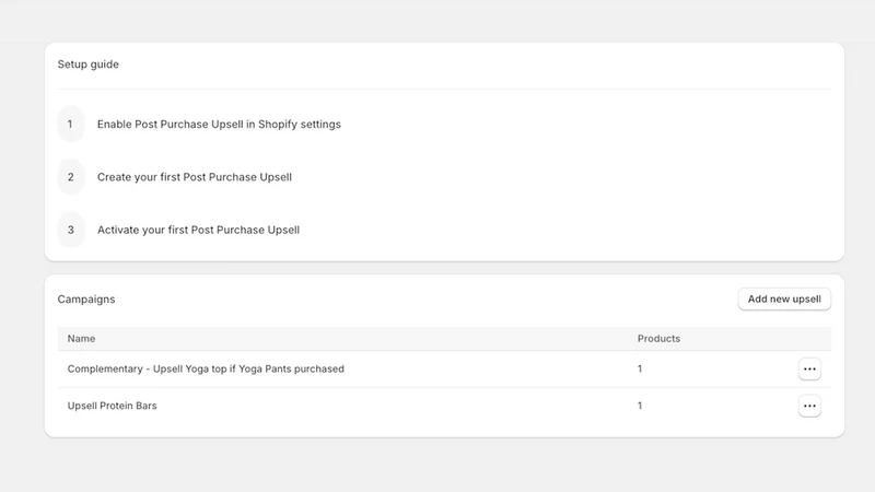 Profit Upsells ‑ Aft Checkout