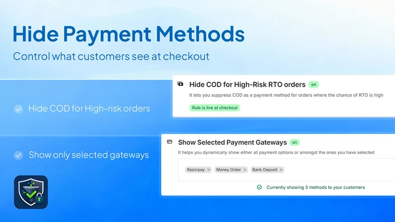 PayCloak: Hide Payment Methods