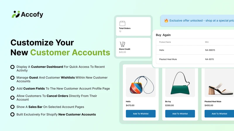 Accofy ‑ Customer Accounts