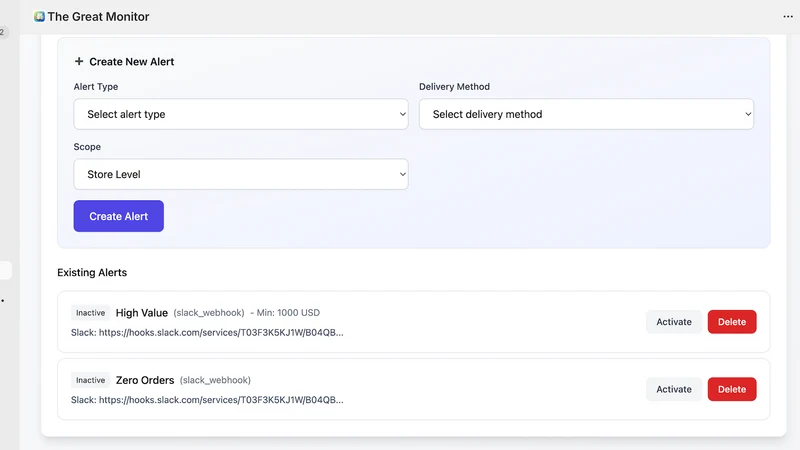 Order Alert Hub