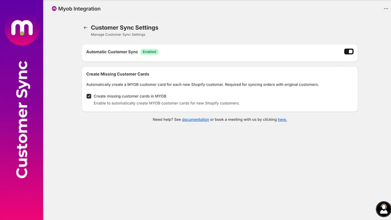 MYOB ‑ MYOB Integration