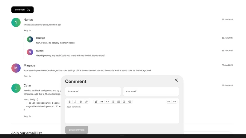 EZ Posts & Comments