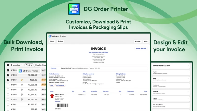 DG Order Printer