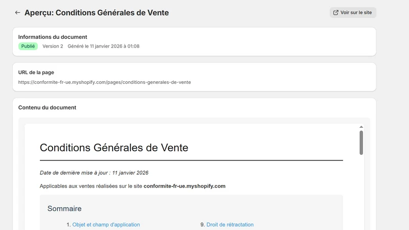 Conformité FR / UE