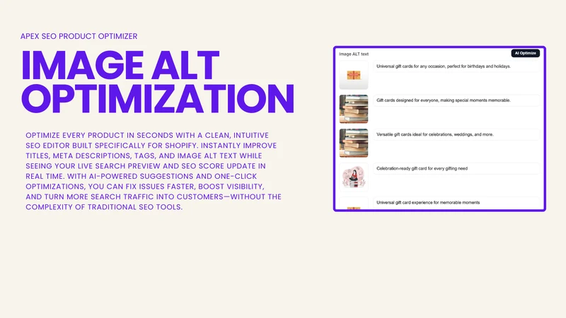 Apex SEO: AI Product Optimizer