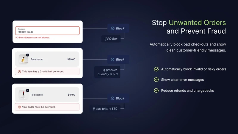 Sleek Checkout Rules Pro
