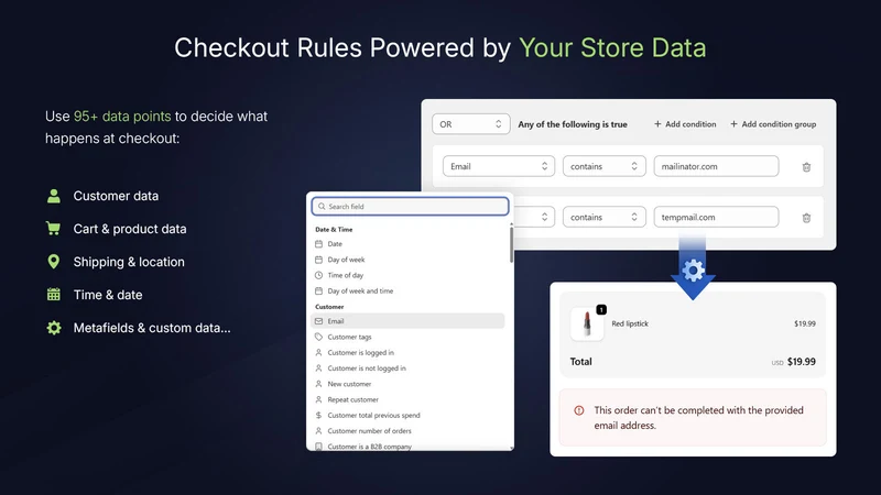 Sleek Checkout Rules Pro