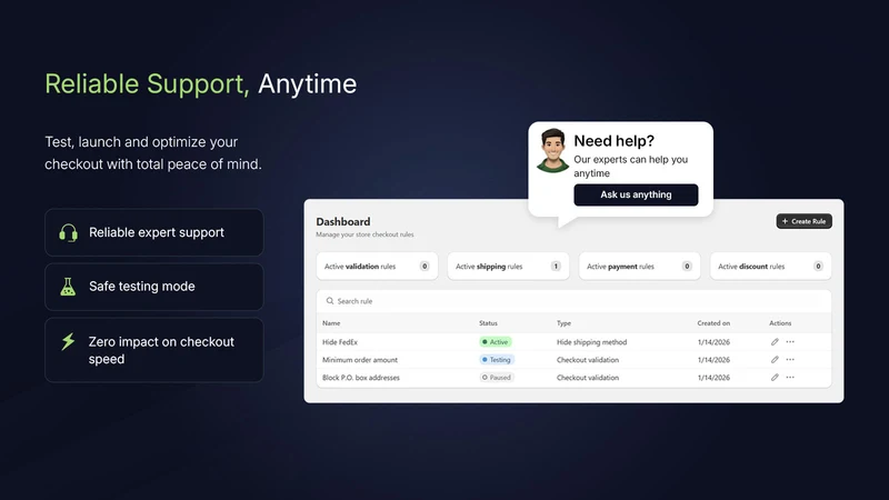 Sleek Checkout Rules Pro