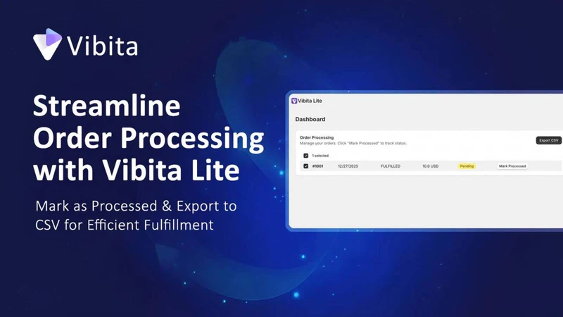 Vibita: Stock & Inventory Sync