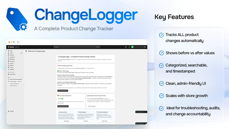 ChangeLogger – Track Changes