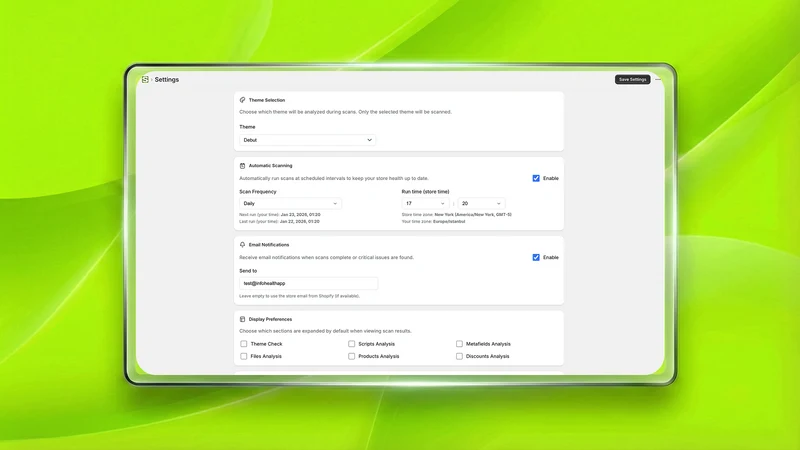 Store Health: Audit & Scan