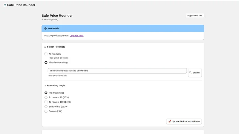 Jarlix: Price Rounder & Editor