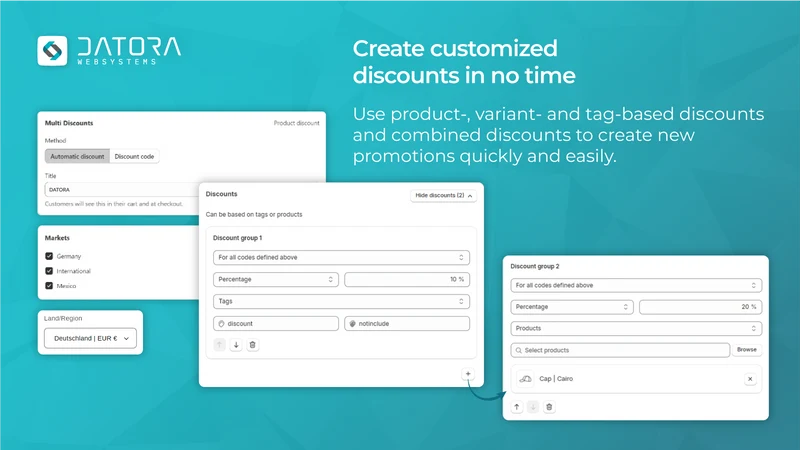 Datora | Multi Discounts