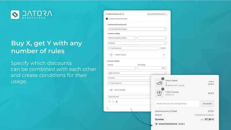Datora | Multi Discounts