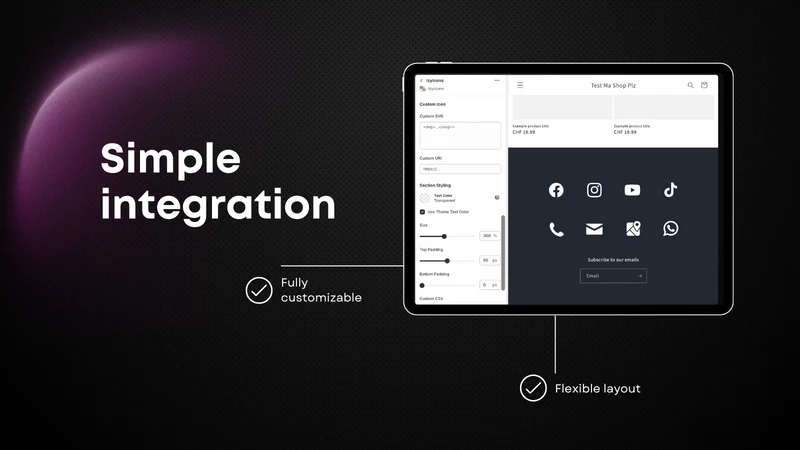 IzyIcons: Social Icons Plus