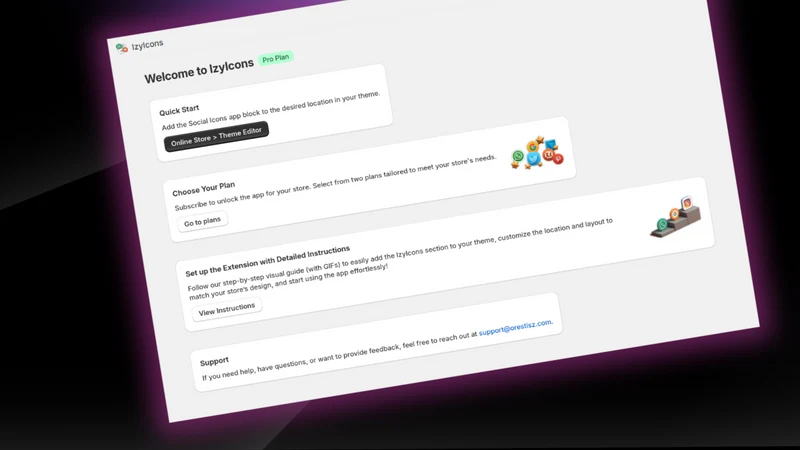IzyIcons: Social Icons Plus