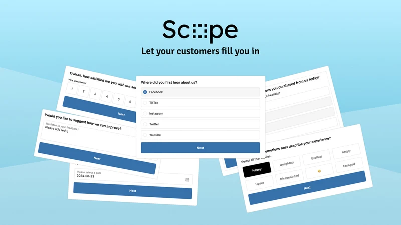 Scope Post Purchase Survey