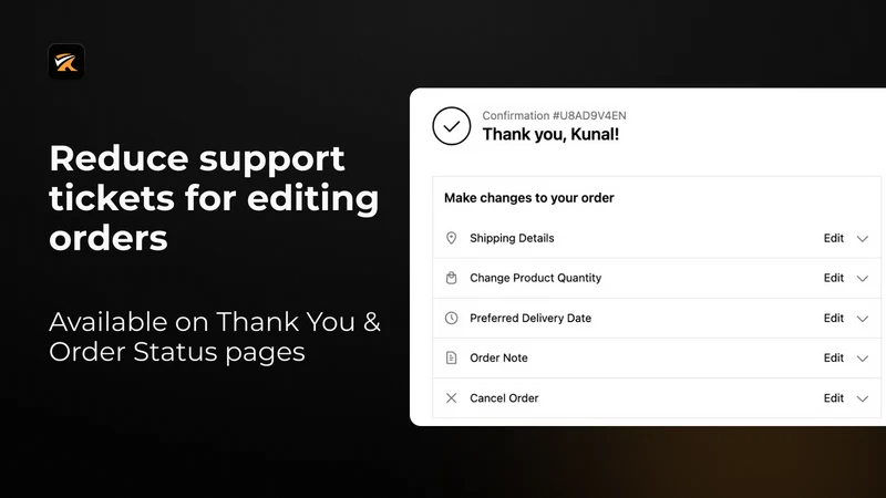 Recheck Order Editing & Upsell