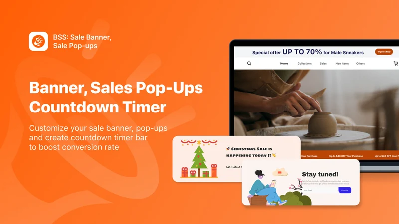 TA Banner Slider, Sales Pop up