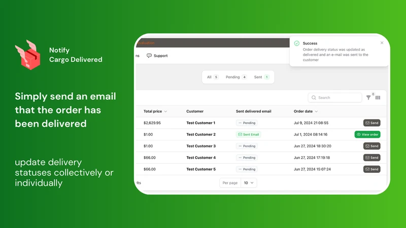 Cargo Status Notifier