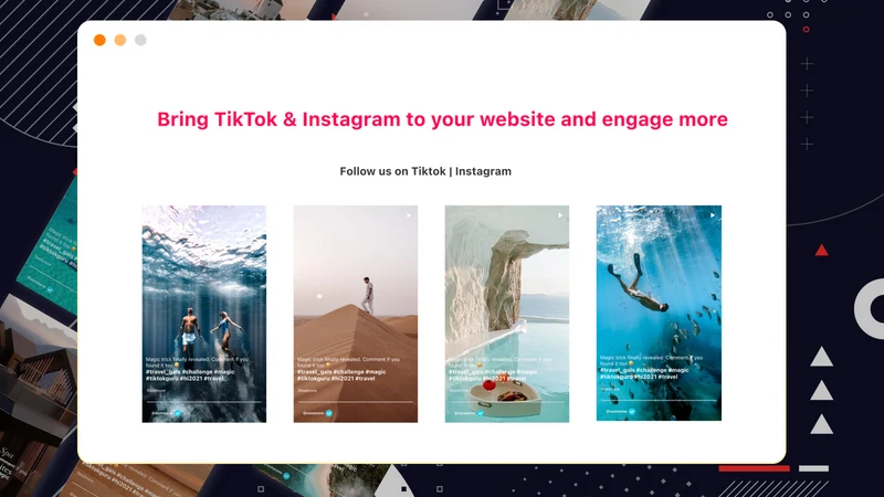 MG Instagram Feed TikTok Feed