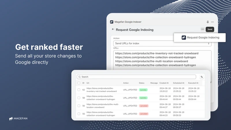 Magefan Google Indexer