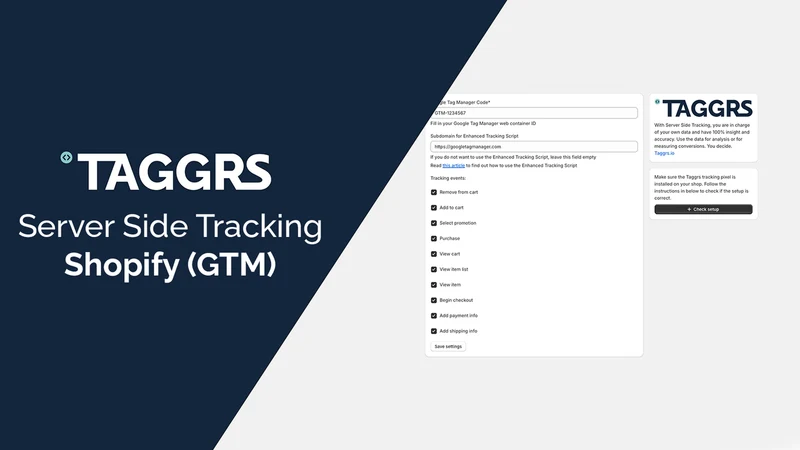 TAGGRS ‑ Server Side Tracking