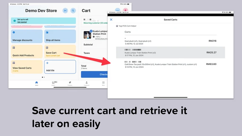 Yagi POS Cart Helper