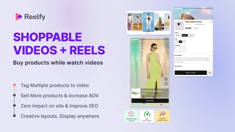 Reelfy Shoppable Videos & UGC