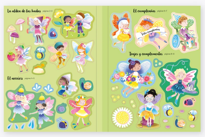 Mi pequeño libro de pegatinas - Brillos y destellos Hadas