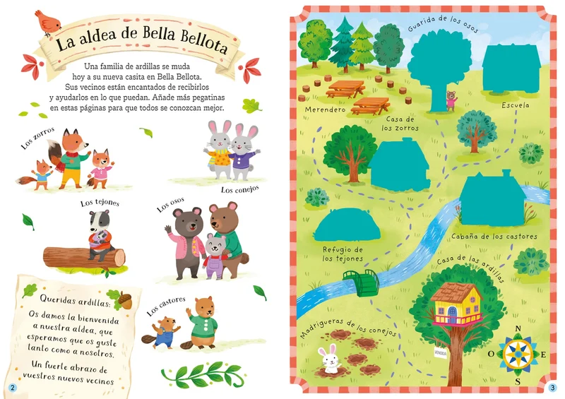 Mi pequeño libro de pegatinas - Bienvenidos a Bella Bellota