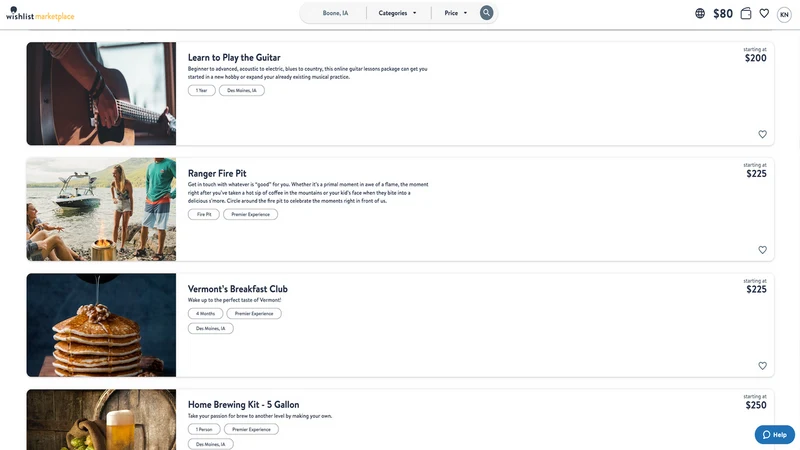 Wishlist Marketplace