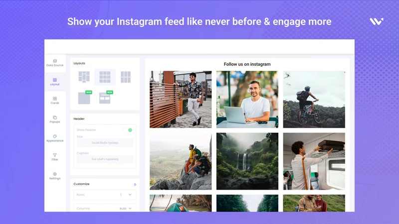 WiserNotify Instafeed