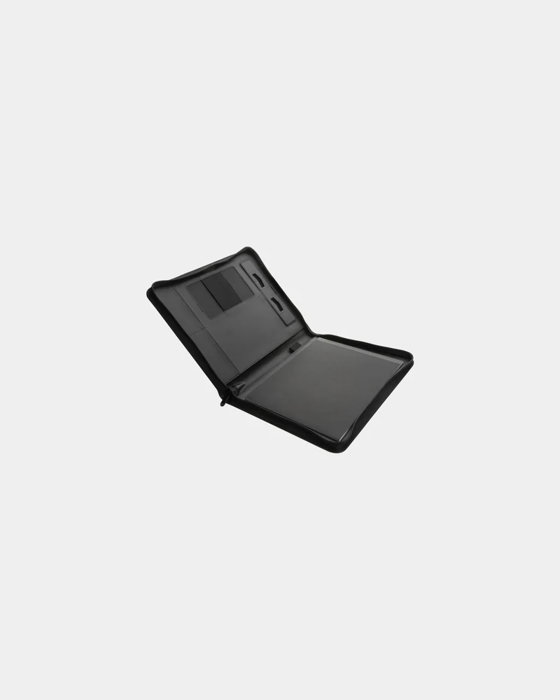 Portafolios con cierre zip PU reciclado para personalizar