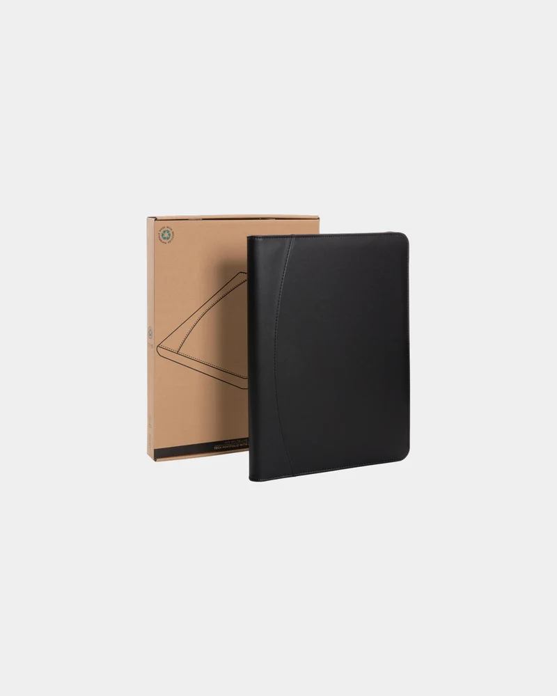 Portafolios con cierre zip PU reciclado para personalizar