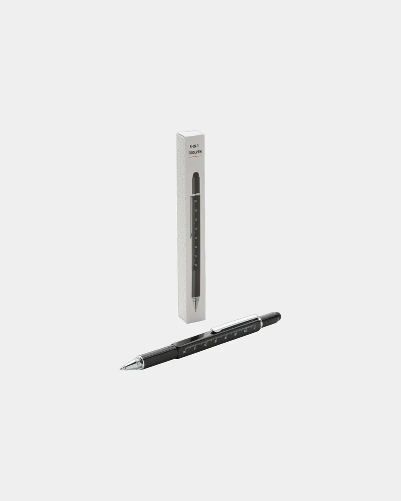 Bolígrafo herramienta 5 en 1 aluminio para personalizar