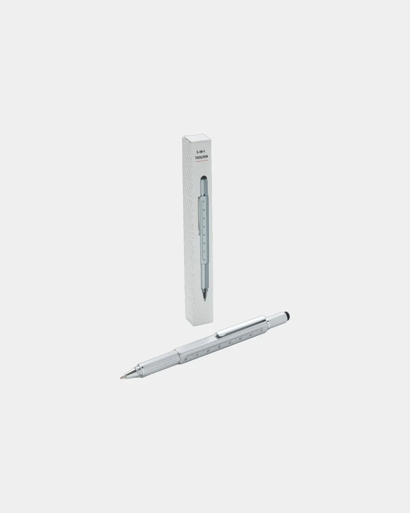 Bolígrafo herramienta 5 en 1 aluminio para personalizar