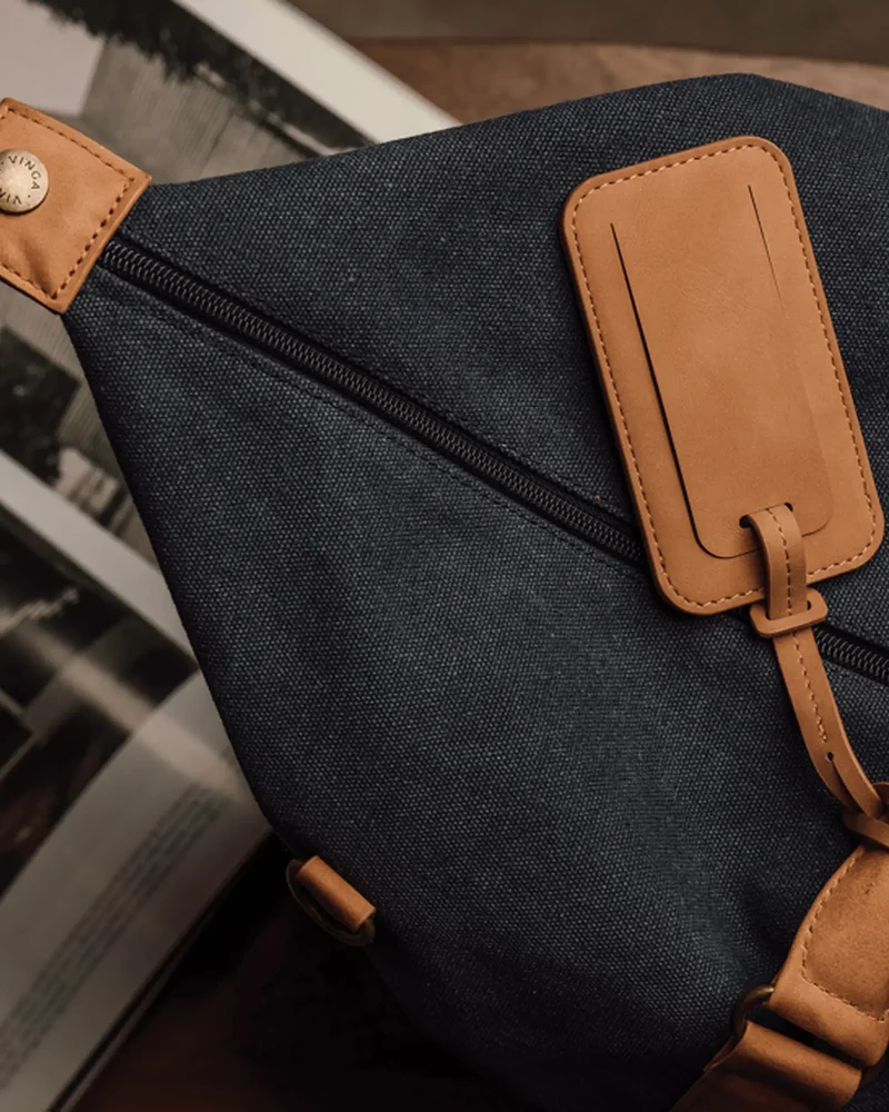 Etiqueta equipaje reciclada Vinga Bosler para personalizar
