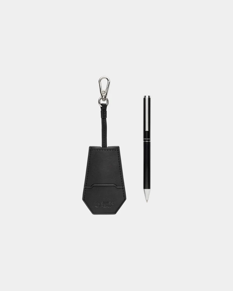 Set llavero y bolígrafo reciclado RCS para personalizar