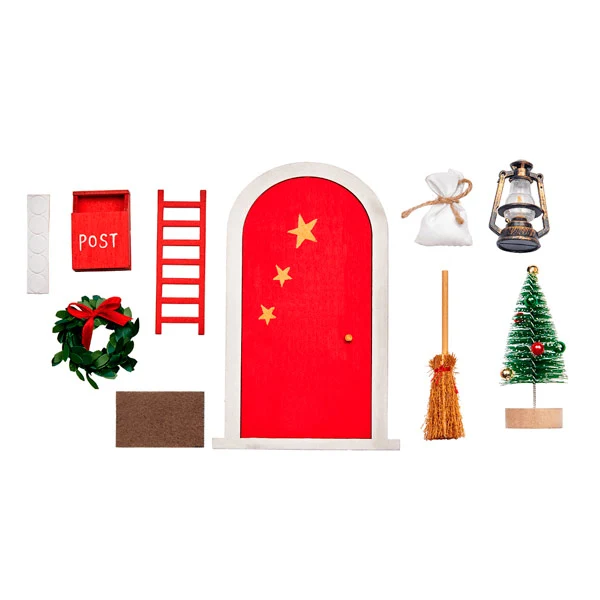 Navidad Set Puerta Mágica Roja