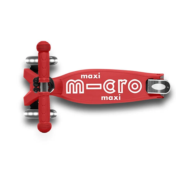 Patinete Maxi Micro Deluxe Led Plegable Rojo