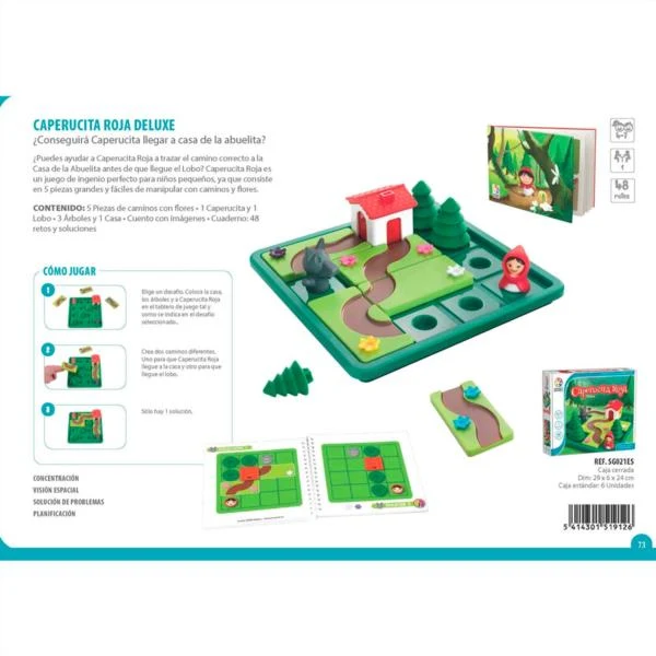 Juego De Lógica Caperucita Roja Smartgames Deluxe