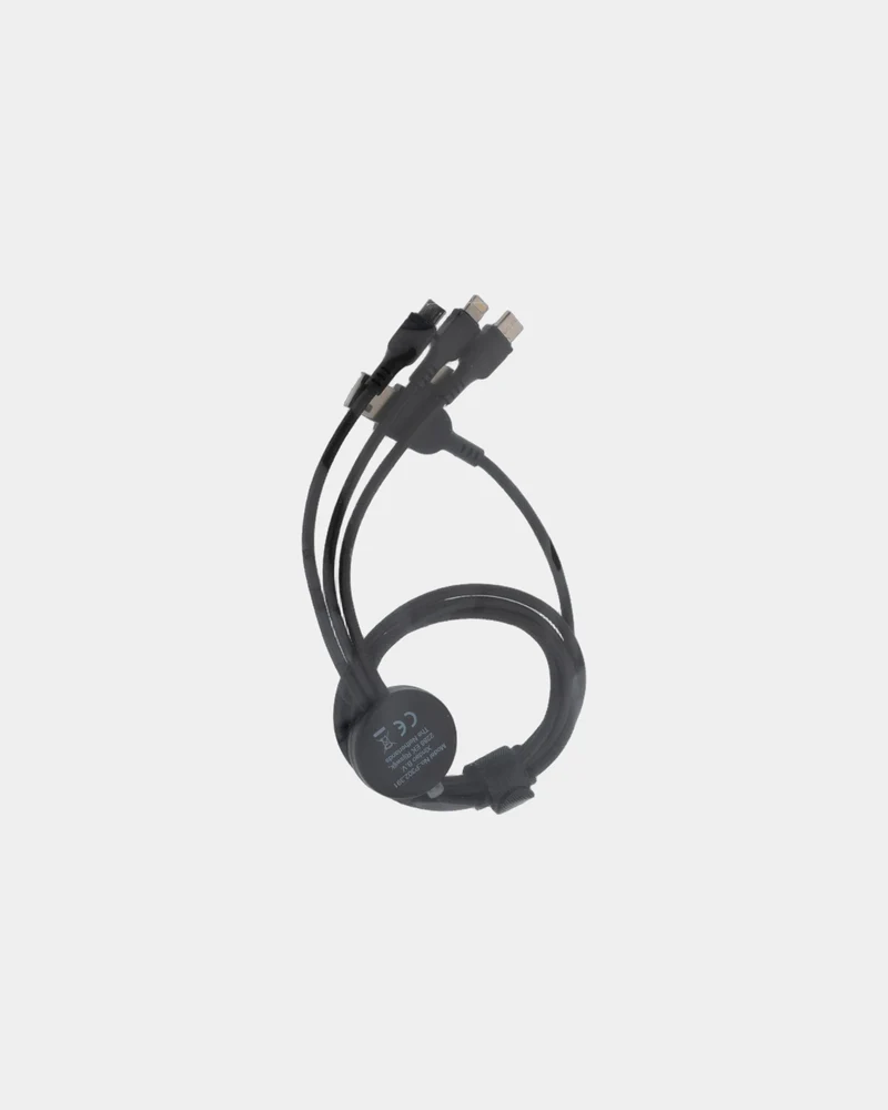 Cable 6 en 1 luminoso nylon 120 cm para personalizar
