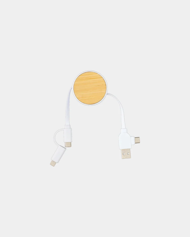 Cable Ontario 4 en 1 reciclado retráctil para personalizar