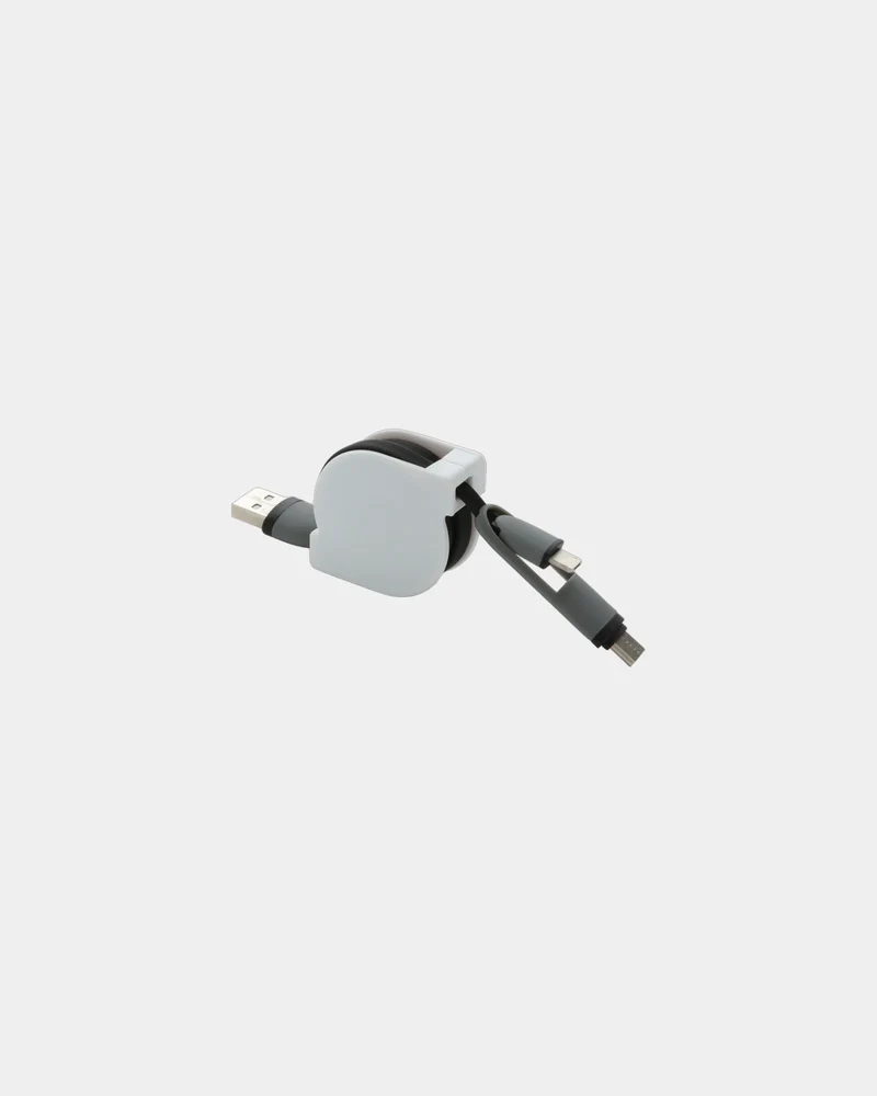 Cable retráctil 3 en 1 100cm para personalizar
